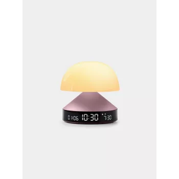 Lexon Mina Sunrise Wake-Up Light & Alarm Clock, Light Pink