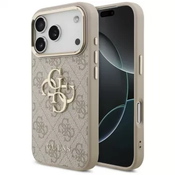 GUESS 4G Big Classic Logo-cover til Apple iPhone 17 Pro / 18 Pro - Roséguld