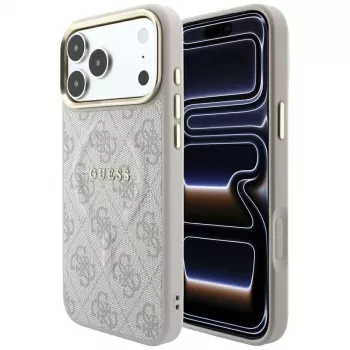 GUESS Embossed 4G Classic MagSafe-cover til iPhone 17 Pro / 18 Pro - Pink
