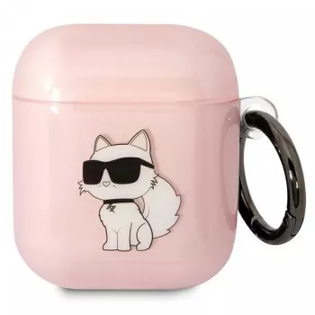 Karl Lagerfeld Ikonik Choupette AirPods 1/2-cover Pink
