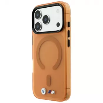 BMW M IML Frosted Metal Logo & Trims MagSafe-cover til iPhone 18 Pro / 17 Pro - Orange