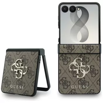GUESS Big 4G Logo Hardcase til Samsung Galaxy Z Flip4 - brun