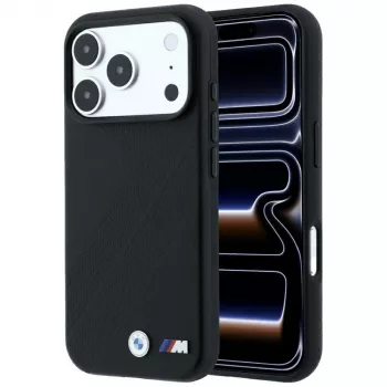 BMW M Tire Track Metal Logo MagSafe-cover til iPhone 18 Pro / 17 Pro - sort