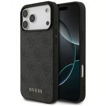 GUESS 4G Classic-beskyttelsescover til iPhone 18 Pro Max / 17 Pro Max - sort