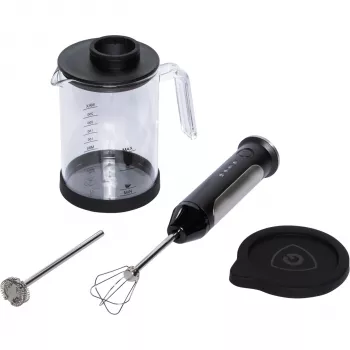 Graef MS 202 Induction Milk Frother, 200 ml Frothing / 350 ml Heating, Stainless Steel, Silver