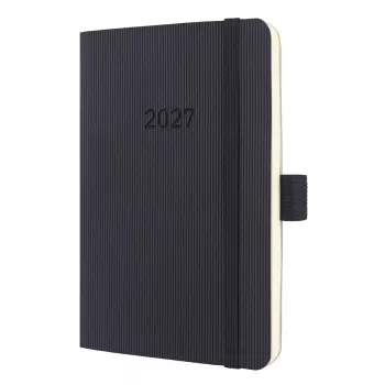 Sigel Conceptum C2723 ugekalender 2027, ca. A6, softcover, sort
