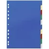 DURABLE 674027 A4 Document Dividers 1-10, Polypropylene, 10-Part, Universal Punching, Assorted Colours