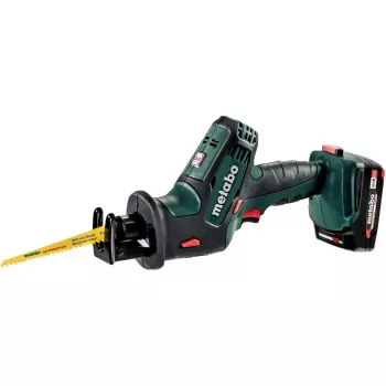 Metabo SSE 18 LTX Compact Cordless Reciprocating Saw (2x 2.0 Ah Li-Ion, metaBOX 145 L)