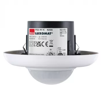 BEG LUXOMAT PD2-M-1C-UP indbygget tilstedeværelsesmelder med PIR, 1-kanal, hvid