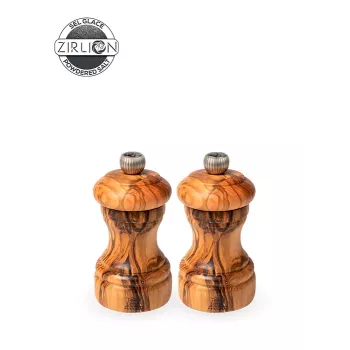 Peugeot Bistro peber- og saltkværnsæt, oliventræ, 10 cm, Duo