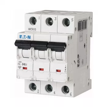 Eaton PXL-B40/3 40A 3-polet ledningsbeskyttelsesafbryder med B-karakteristik (MCB)