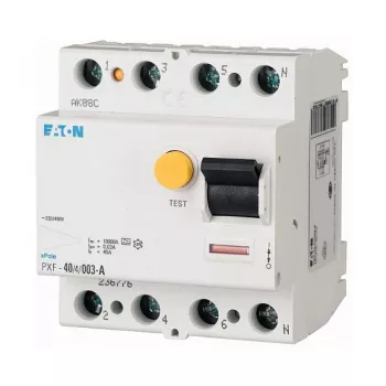 Eaton PXF-40/4/03-A fejlstrømsafbryder (RCCB), 40 A, 4-polet, 300 mA, type A, 230/400 V AC