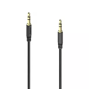 Hama Basic Line 3,5-mm jack-audiokabel, han til han, 3 m, sort