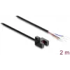 Delock gaffellysbarriere 5 mm type R med 4 åbne kabelender NPN L/D omskiftelig 2 m