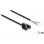 Delock gaffellysbarriere 5 mm type R med 4 åbne kabelender NPN L/D omskiftelig 2 m