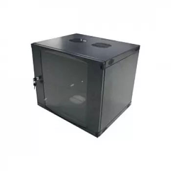 LogiLink 19 inch vægmonteret enhedsskab 6U, Flat Pack, sort (RAL 9005)