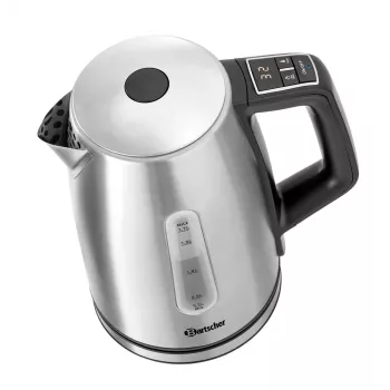 Bartscher 1.7L Digital Temperature Control Kettle 200133, 14 Settings 35-100°C, Stainless Steel, 2200W