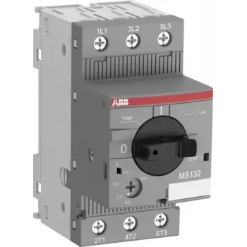 ABB MS132-0.4 Motor Protection Circuit Breaker, 0.25-0.4 A, 3-Pole, 690 V AC, 100 kA, Thermal-Magnetic, DIN Rail