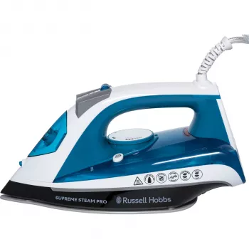 Russell Hobbs Supreme Steam Pro 23971-56 dampstrygejern 2600W sort blå grå hvid