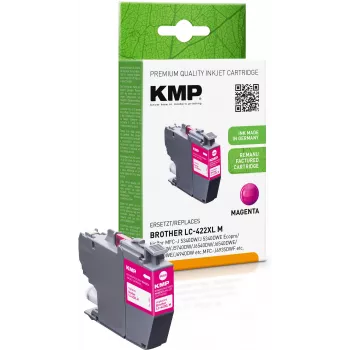 KMP genfremstillet magenta blækpatron til Brother MFC-J5340DW (LC422XLM, 1500 sider)