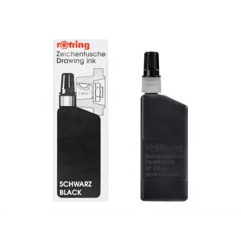 rOtring Isograph sort pigmentblæk 23 ml til tekniske tegneredskaber
