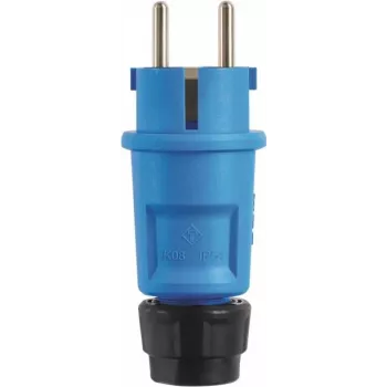 ABL Hightech SCHUKO Plug 100000066 fr-be Elamid Blue IP54 Typ 1520 10A