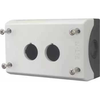 Eaton M22-I2 Empty Enclosure for 2 Control Devices, Surface Mount, Light Grey RAL 7035