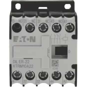 Eaton DILER-22 Auxiliary Contactor, 4-Pole, 2NO+2NC, 230V 50Hz / 240V 60Hz Coil
