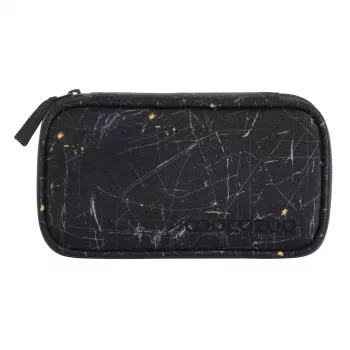 COOCAZOO Urban Metro Pencil Case, Polyester, Grey/Black/White, 22 x 10 x 6 cm, Water-Repellent, Tear-Resistant, PVC-Free, PFC-Free