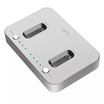 LogiLink USB 3.2 Gen2 dockingstation, 2-bay, til M.2 NVMe SSD, kloningsfunktion
