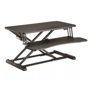 LOGILINK siddende-stående skrivebordskonverter, enkeltmotor, med tastaturhylde, sort