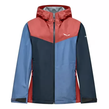 Salewa Puez Aqua 4 PTX 2.5L dame hardshell-jakke - Etruscan Red/Multi - størrelse S