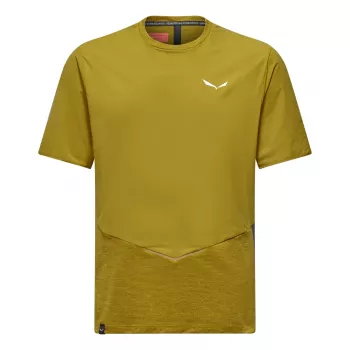 Salewa Pedroc Dry vind-T-shirt herre olivengrøn størrelse L