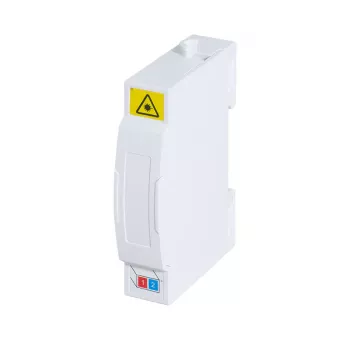 LogiLink FTTH-afslutningsboks til DIN-skinne montering, 2 porte, hvid
