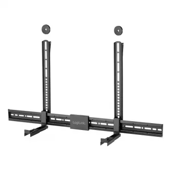 LogiLink BP0205 universal-soundbar-holder, VESA-holder, dybde justerbar 86-155 mm, 15 kg, sort