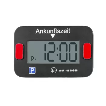 LogiLink elektronisk parkeringsskive, KBA-certificeret, sort