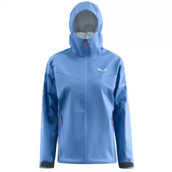Salewa Puez Aqua 4 PTX 2.5L dame regnjakke Morning Blue M