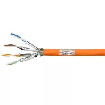 LogiLink Cat.7 600 MHz installationskabel 23 AWG CCA, S/FTP 20 m, orange