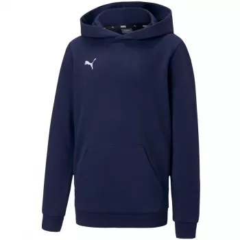 PUMA teamGOAL 23 Casuals Junior hættetrøje Peacoat Navy Blue 128