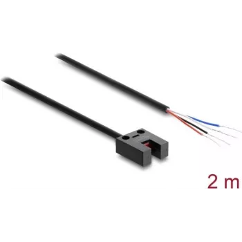Delock Gaffellysføler 5 mm Type U med 4 åbne kabelender NPN L/D omskiftelig 2 m