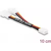 Delock Y-blæserkabel 1 x 3-pin hun til 2 x 3-pin han 10 cm