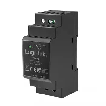 LogiLink PS0016 DIN-skinne-strømforsyning, 36 W 24 V