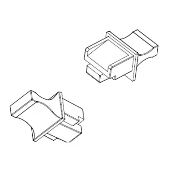 EFB RJ45 blindprop, sort, 100-pak