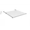 EFB Elektronik 19 inch 0,5U fast rack-hylde, 70 kg belastning, 750-850 mm dybde, dybsort (RAL 9005)