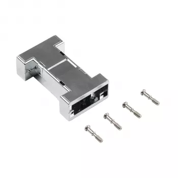 EFB ELEKTRONIK EB0909MV2 metaliseret tomt interface-kabinet, 1-port Keystone, sølv