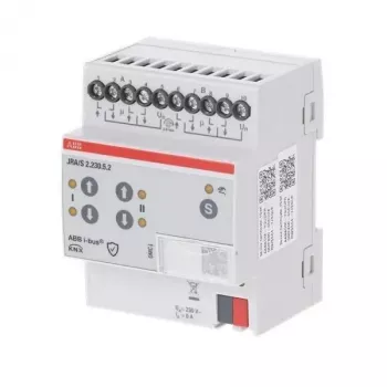 ABB JRA/S2.230.5.2 KNX Blind/Shutter Actuator, 2-Channel, 230 V AC, 5 A, DIN Rail