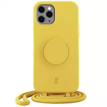 Just Elegance PopGrip cover til iPhone 11 Pro – gul harefod