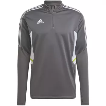 adidas Condivo 22 herre træningssweatshirt 1/2 zip Grey Two/hvid HD2312