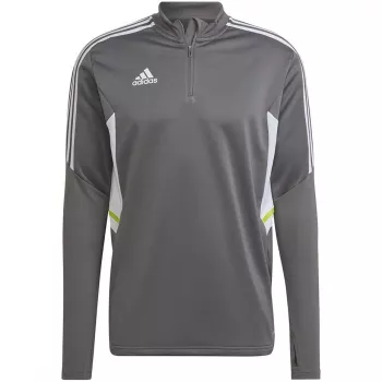 adidas Condivo 22 herre træningssweatshirt 1/2 lynlås grå/hvid HD2312