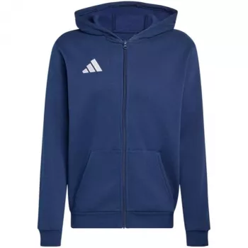 adidas Entrada 26 Full Zip Hoody børn Navy Blue 164cm